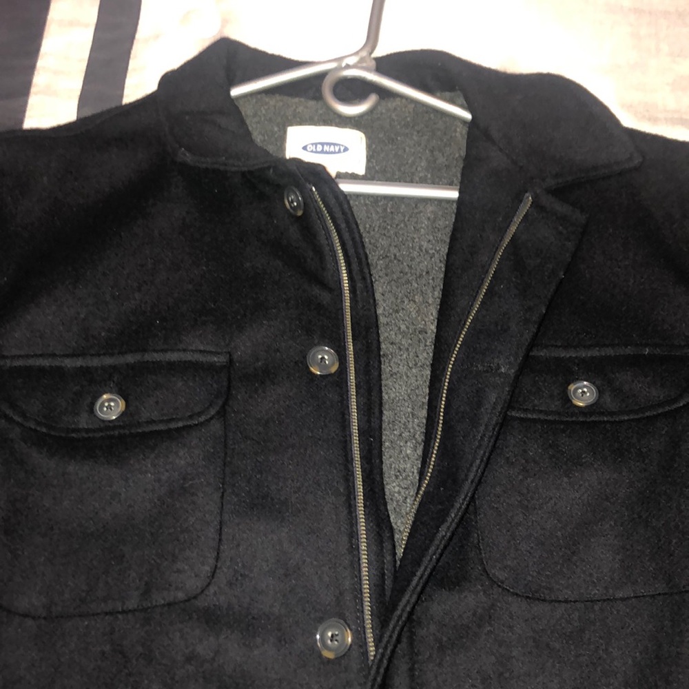 Black thick old navy brand coat!